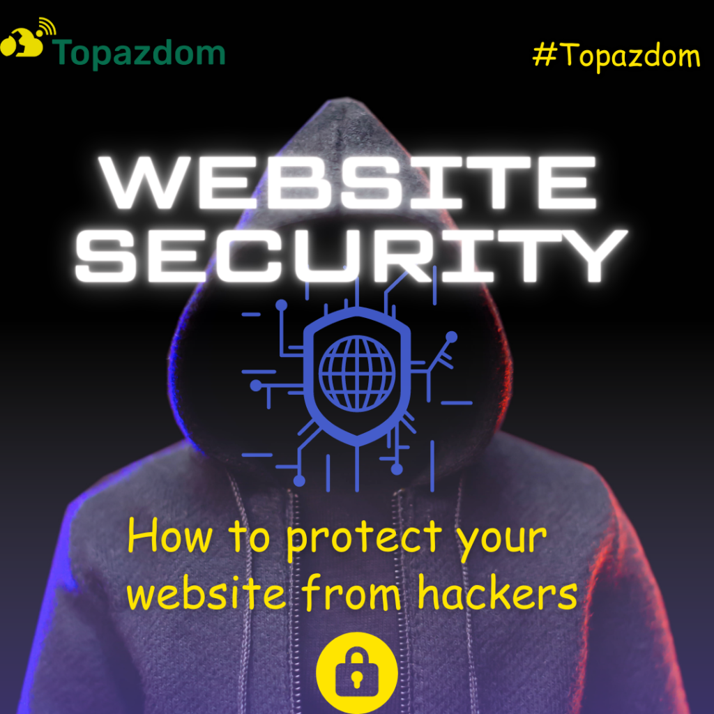 Protect website from hackers. Topazdom Technologies.